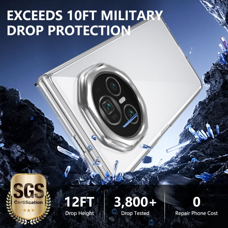 For Honor Magic V3 lce Folding Series Integrated Clear PC Phone Case(Silver)