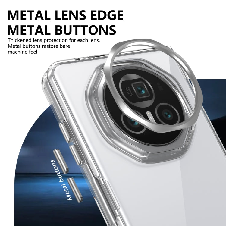 For Honor Magic V3 lce Folding Series Integrated Clear PC Phone Case(Silver)