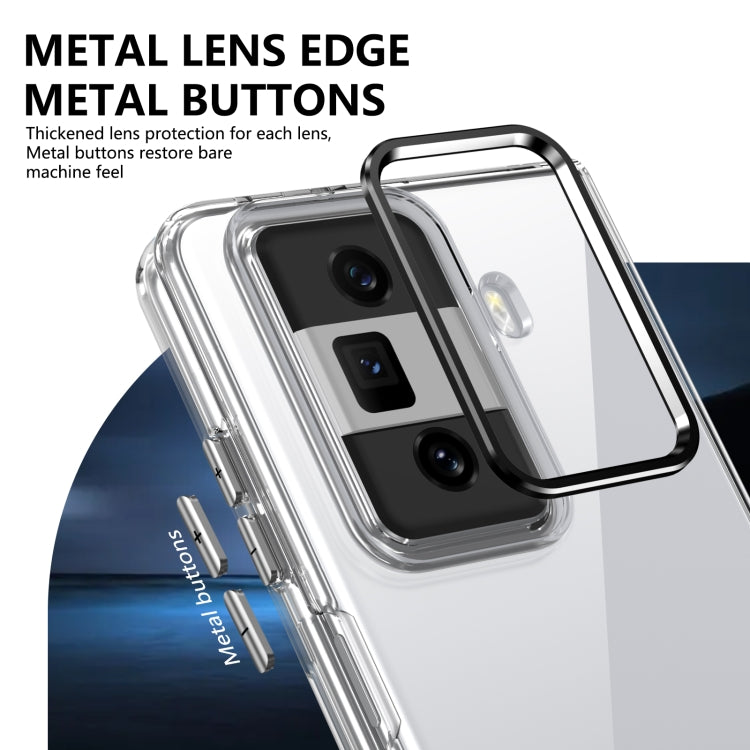 For Honor Magic Vs3 lce Folding Series Integrated Clear PC Phone Case(Black)
