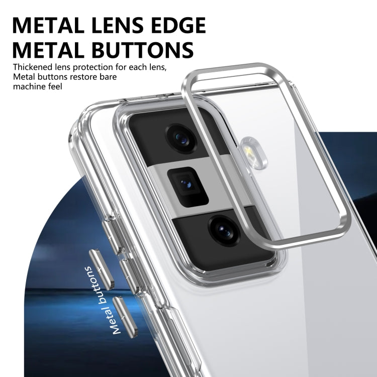 For Honor Magic Vs3 lce Folding Series Integrated Clear PC Phone Case(Silver)
