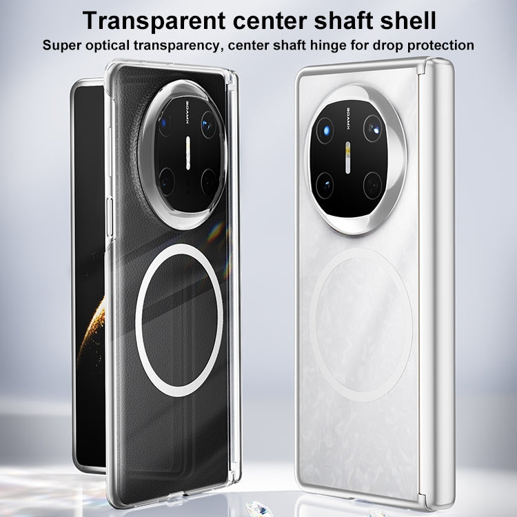 For Huawei Mate X6 Clear MagSafe PC Full Coverage Phone Case(White)