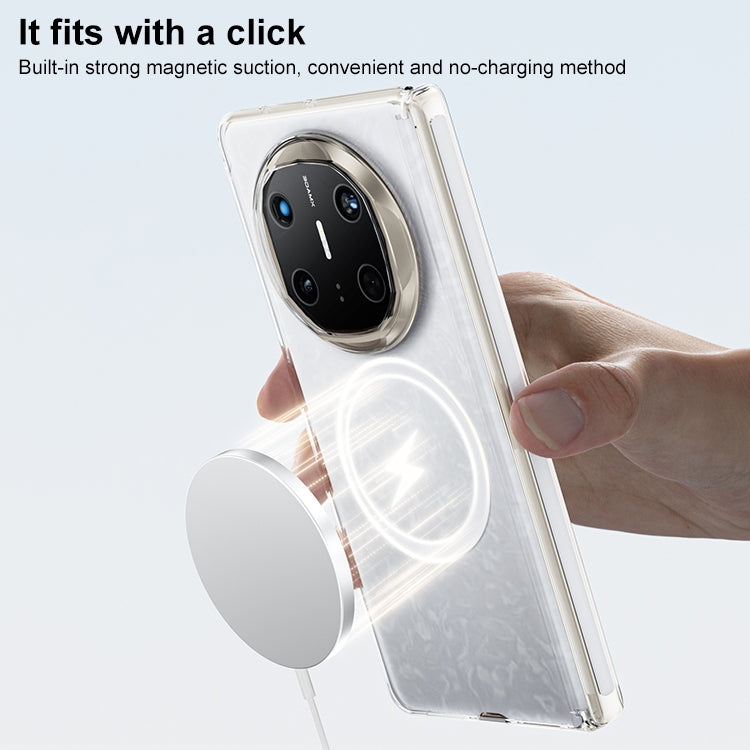 For Huawei Mate X6 Clear MagSafe PC Full Coverage Phone Case(White)