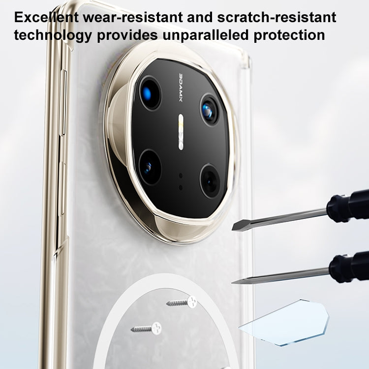For Huawei Mate X6 Clear MagSafe PC Full Coverage Phone Case(White)