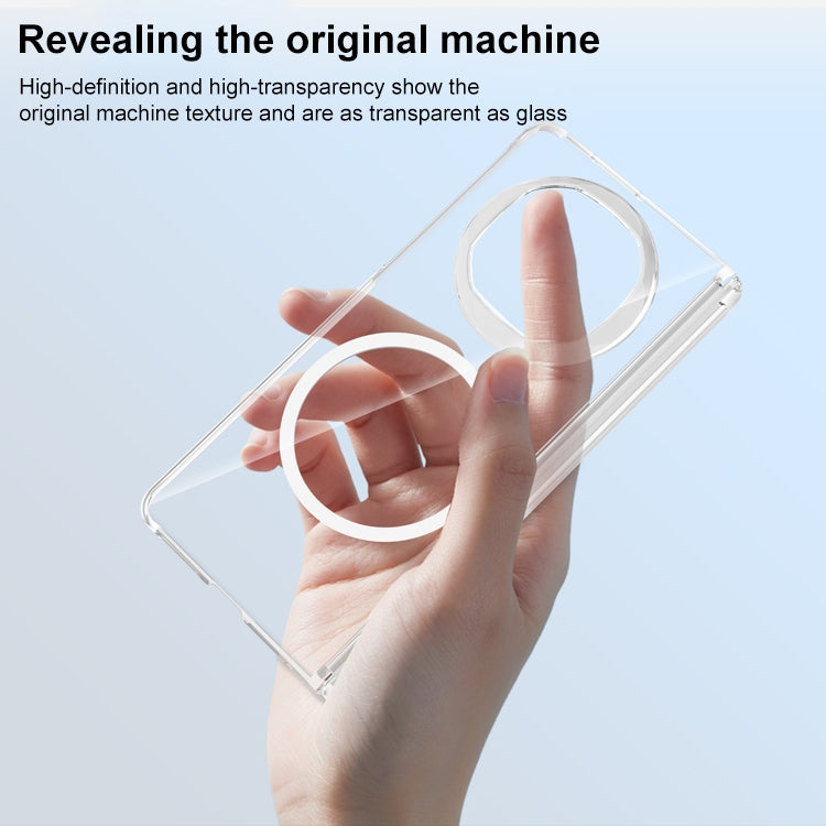For Huawei Mate X6 Clear MagSafe PC Full Coverage Phone Case(White)