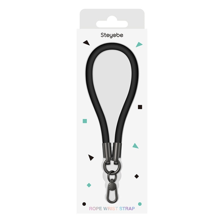 DUX DUICS Stoyobe PL-II Universal Silicone Phone Wrist Strap Anti-lost Lanyard(Black)