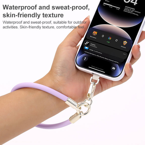 DUX DUICS Stoyobe PL-II Universal Silicone Phone Wrist Strap Anti-lost Lanyard(Black)