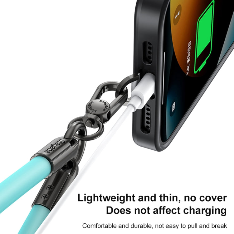 DUX DUICS Stoyobe PL-II Universal Silicone Phone Wrist Strap Anti-lost Lanyard(Black)