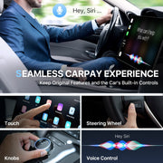 USB Interface Wired to Wireless Car CarPlay Adapter(Silver)
