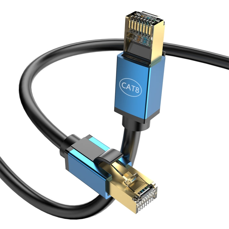 15m Home Fiber Bandwidth 10 Gigabit CAT8 Network Cable(Gold)