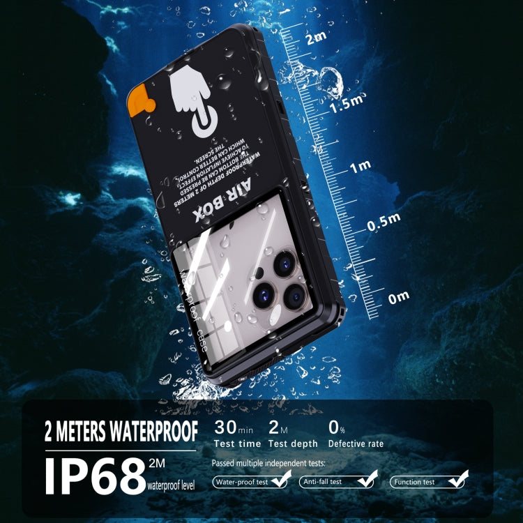 RedPepper Air Box Max 6.9 IP68 Water-resistant Phone Case for 6.9 inch Phone(Black)
