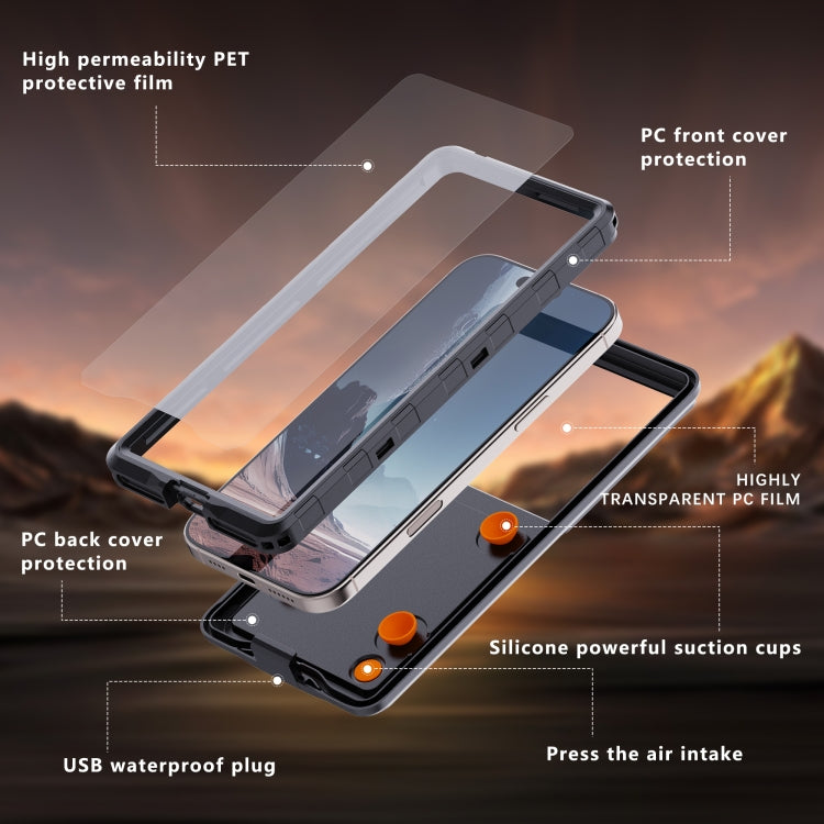RedPepper Air Box Max 6.9 IP68 Water-resistant Phone Case for 6.9 inch Phone(Black)