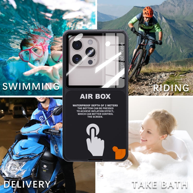 RedPepper Air Box Max 6.9 IP68 Water-resistant Phone Case for 6.9 inch Phone(Black)