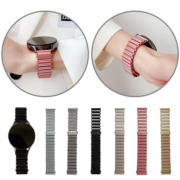 For Samsung Galaxy Watch 7 / 6 / 5 Hollow Chain Metal Watch Band(Silver)