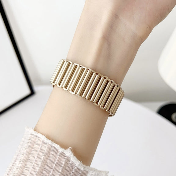 For Samsung Galaxy Watch 7 / 6 / 5 Hollow Chain Metal Watch Band(Silver White)