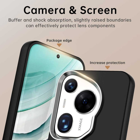 For Huawei Pura 70 Ultra Colorful Series Shockproof Phone Case(Black)