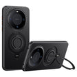 For Huawei Mate 60 Pro / 60 Pro+ Carbon Fiber MagSafe Phone Case with 360 Degree Rotating Holder(Black) - Huawei Cases by PMC TechLife | Online Shopping South Africa | PMC TechLife | Buy Now Pay Later Mobicred
