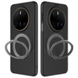 For Huawei Mate 70 Frosted 360 Degree Rotating Holder Phone Case(Black) - Huawei Cases by PMC TechLife | Online Shopping South Africa | PMC TechLife | Buy Now Pay Later Mobicred