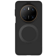 For Huawei Mate 70 Frosted 360 Degree Rotating Holder Phone Case(Black)