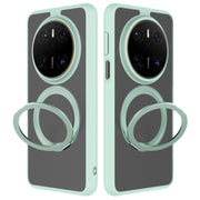 For Huawei Mate 70 Frosted 360 Degree Rotating Holder Phone Case(Green)