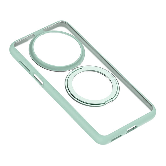 For Huawei Mate 70 Frosted 360 Degree Rotating Holder Phone Case(Green)