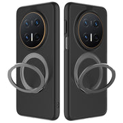 For Huawei Mate 70 Pro / 70 Pro+ Frosted 360 Degree Rotating Holder Phone Case(Black)