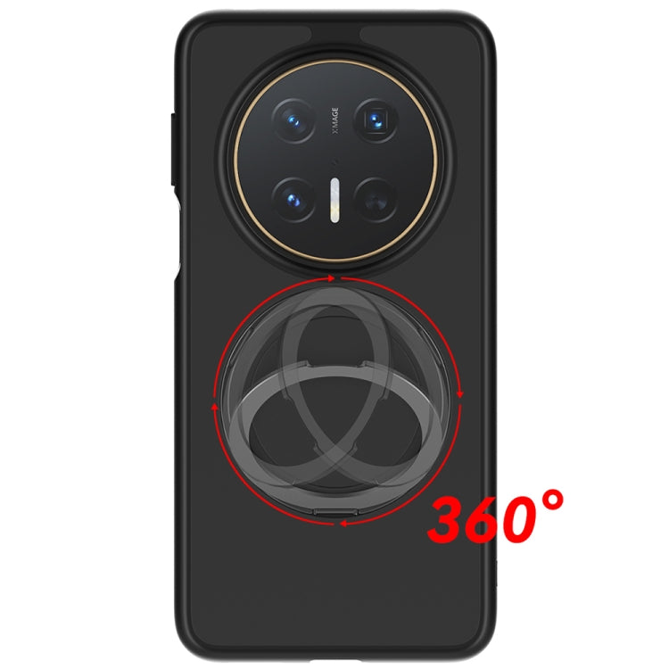 For Huawei Mate 70 Frosted 360 Degree Rotating Holder Phone Case(Green)
