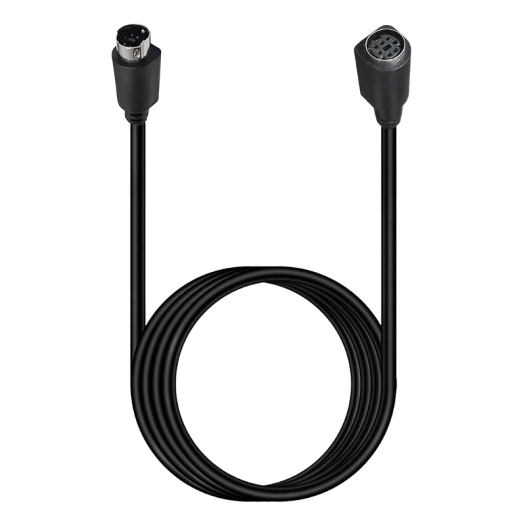 Mini DIN 7 Pin Core Audio / Video Cable, Length:3m(Male to Female Straight)