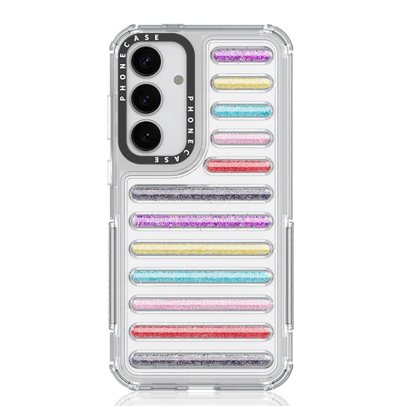 For Samsung Galaxy S25+ 5G Capsule Glitter TPU Hybrid PC Airbag Phone Case(Mixed Color)
