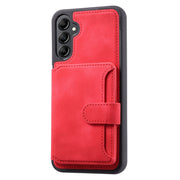 For Samsung Galaxy S25 5G Skin Feel Dream RFID Anti-theft PU Card Bag Phone Case(Red)