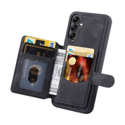 For Samsung Galaxy S25+ 5G Skin Feel Dream RFID Anti-theft PU Card Bag Phone Case(Black)