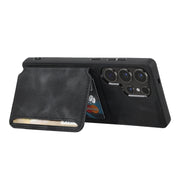 For Samsung Galaxy S25 Ultra 5G Skin Feel Dream RFID Anti-theft PU Card Bag Phone Case(Black)