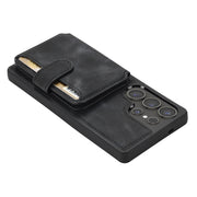 For Samsung Galaxy S25 Ultra 5G Skin Feel Dream RFID Anti-theft PU Card Bag Phone Case(Black)