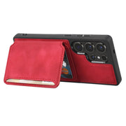 For Samsung Galaxy S25 Ultra 5G Skin Feel Dream RFID Anti-theft PU Card Bag Phone Case(Red)
