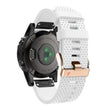 For Garmin 20mm Spotted Rose Gold Buckle Silicone Quick Release Watch Band(White) - free shipping - PMC TechLife - Order now!