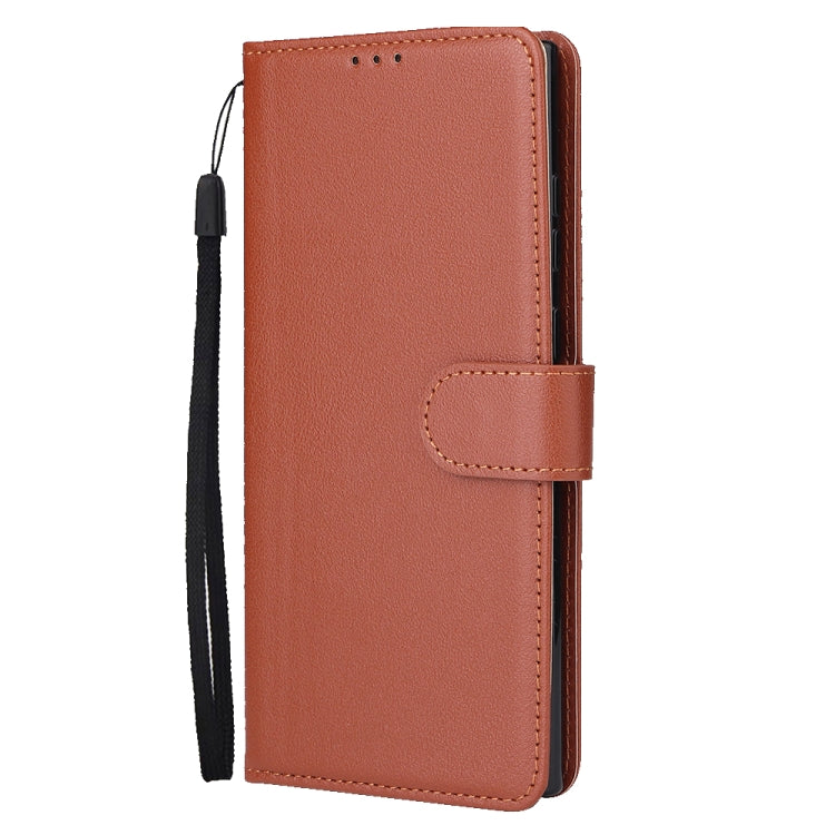 For Samsung Galaxy S25 Ultra 5G 3-Card Slots Multifunctional Leather Phone Case(Brown)