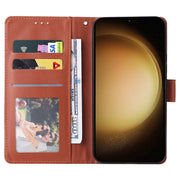 For Samsung Galaxy S25+ 5G 3-Card Slots Multifunctional Leather Phone Case(Brown)