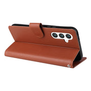 For Samsung Galaxy S25+ 5G 3-Card Slots Multifunctional Leather Phone Case(Brown)