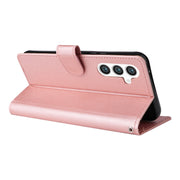 For Samsung Galaxy S25 5G 3-Card Slots Multifunctional Leather Phone Case(Rose Gold)