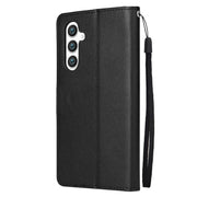 For Samsung Galaxy S25 5G 3-Card Slots Multifunctional Leather Phone Case(Black)