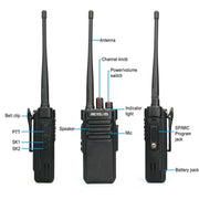 RETEVIS RT29 10W VHF136-174 MHz 16CHS Two Way Radio Handheld Walkie Talkie, EU Plug(Black)