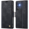 For Samsung Galaxy S25 5G AutSpace A11 Side Buckle MagSafe Magnetic RFID Phone Leather Case(Black) - free shipping - PMC Jewellery - Order now!