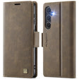 For Samsung Galaxy S25+ 5G AutSpace A11 Side Buckle MagSafe Magnetic RFID Phone Leather Case(Coffee) - free shipping - PMC Jewellery - Order now!