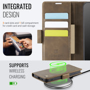 For Samsung Galaxy S25+ 5G AutSpace A11 Side Buckle MagSafe Magnetic RFID Phone Leather Case(Coffee)