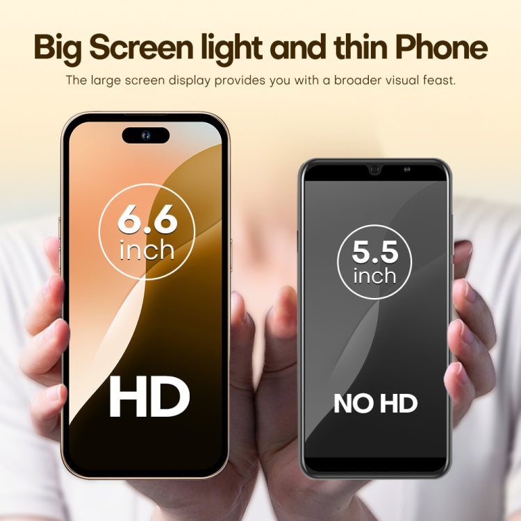 U218 / i16 Pro Max, 1GB+16GB, 6.6 inch Android 8.1 MTK6580A Quad Core, OTG, Network: 3G, Dual SIM, Plug:EU Plug(Grey)