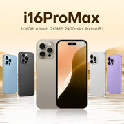 U218 / i16 Pro Max, 1GB+16GB, 6.6 inch Android 8.1 MTK6580A Quad Core, OTG, Network: 3G, Dual SIM, Plug:EU Plug(Grey)