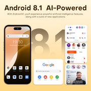 U218 / i16 Pro Max, 1GB+16GB, 6.6 inch Android 8.1 MTK6580A Quad Core, OTG, Network: 3G, Dual SIM, Plug:EU Plug(Black)