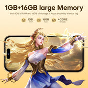 U218 / i16 Pro Max, 1GB+16GB, 6.6 inch Android 8.1 MTK6580A Quad Core, OTG, Network: 3G, Dual SIM, Plug:US Plug(White)