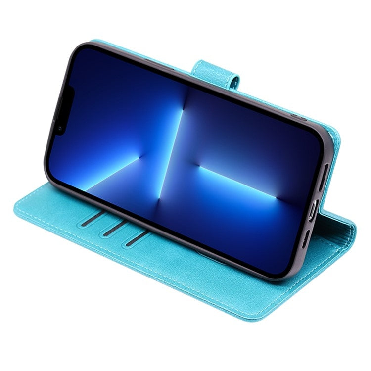 For Samsung Galaxy S25 5G Calf Texture Buckle Flip Leather Phone Case(Light Blue)