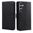For Samsung Galaxy S25+ 5G Calf Texture Buckle Flip Leather Phone Case(Black) - Galaxy S25+ 5G Cases by PMC Jewellery | Online Shopping South Africa | PMC Jewellery | Buy Now Pay Later Mobicred