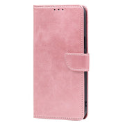 For Samsung Galaxy S25+ 5G Calf Texture Buckle Flip Leather Phone Case(Rose Gold)